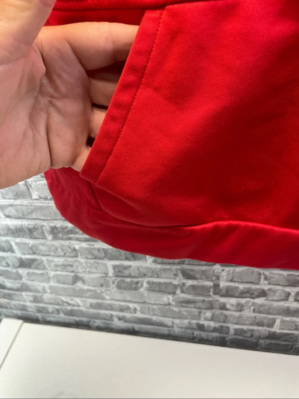 Champion red hooded